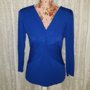 💐Lovely knotted front blue blouse💐